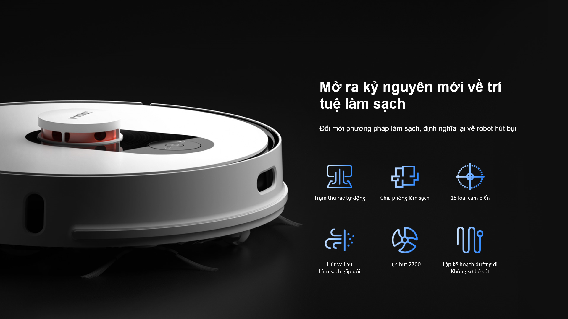 Robot Hút Bụi Xiaomi Roidmi Eve Plus sản phẩm được trao tặng danh hiệu “Trạm thu gom bụi thông minh thế hệ mới"