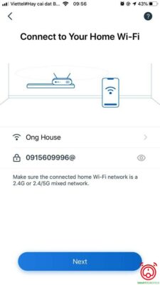 Bước 4: Kết nối với wifi