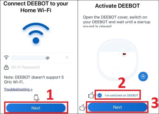 cách cài đặt robot hút bụi deebot