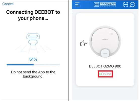 cách cài đặt robot hút bụi deebot
