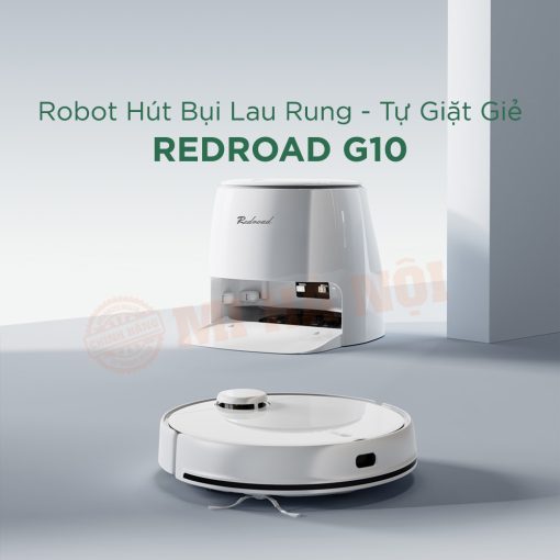 Robot hút bụi lau nhà tự giặt giẻ Redroad G10