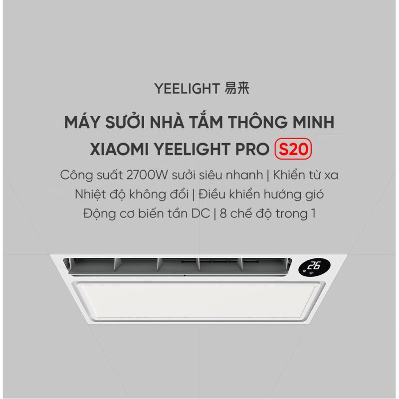 Máy sưởi nhà tắm Xiaomi Yeelight Pro S20 Smart Bath 8 in 1