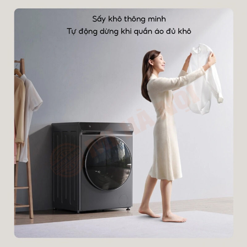 Máy giặt và sấy Xiaomi Mijia MJ 203 cũng hỗ trợ sấy khô thông minh