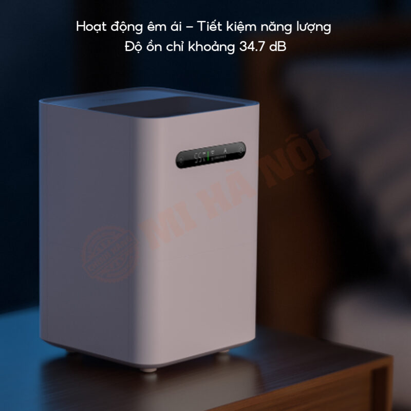 Máy tạo độ ẩm Xiaomi Smartmi Gen 2 có độ ồn cực thấp, ở chế độ nhỏ nhất, máy chỉ tạo ra độ ồn là 35dB
