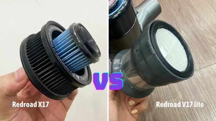 So sánh máy hút bụi cầm tay Redroad V17 lite và Redroad X17