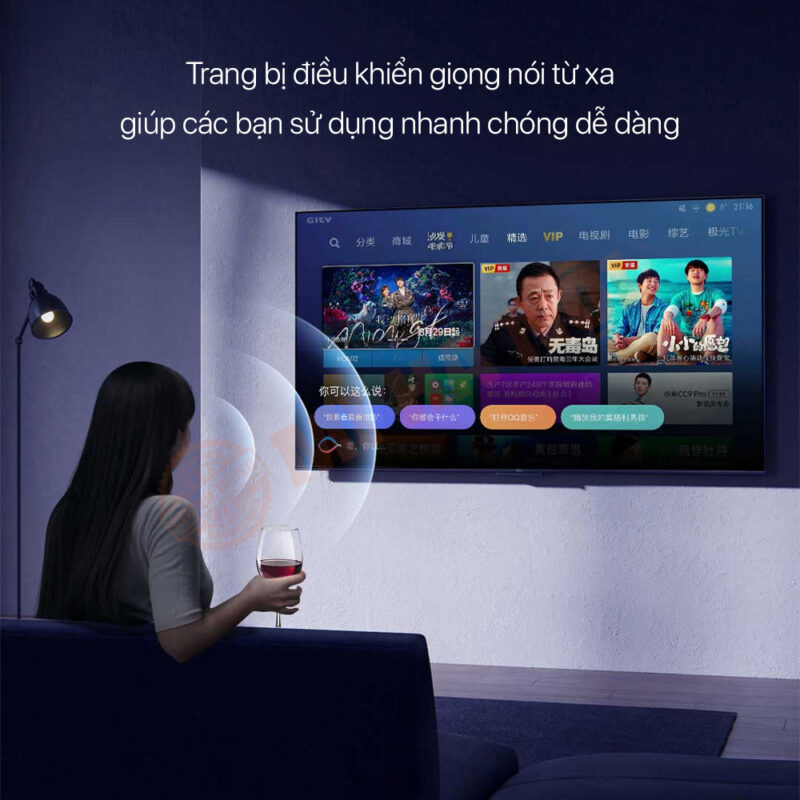 Tivi Xiaomi EA55 hoàn toàn có thể phát trực tiếp hình ảnh từ điện thoại thông minh đến màn hình 55 inch của chiếc tivi