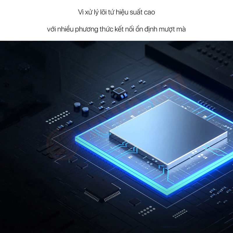Tivi Xiaomi EA55 được trang bị con chip Amlogic 64 bit lõi tứ trong  đó 4 lõi ARM Cortex-A35, GPU ARM Mali-G31 MP2
