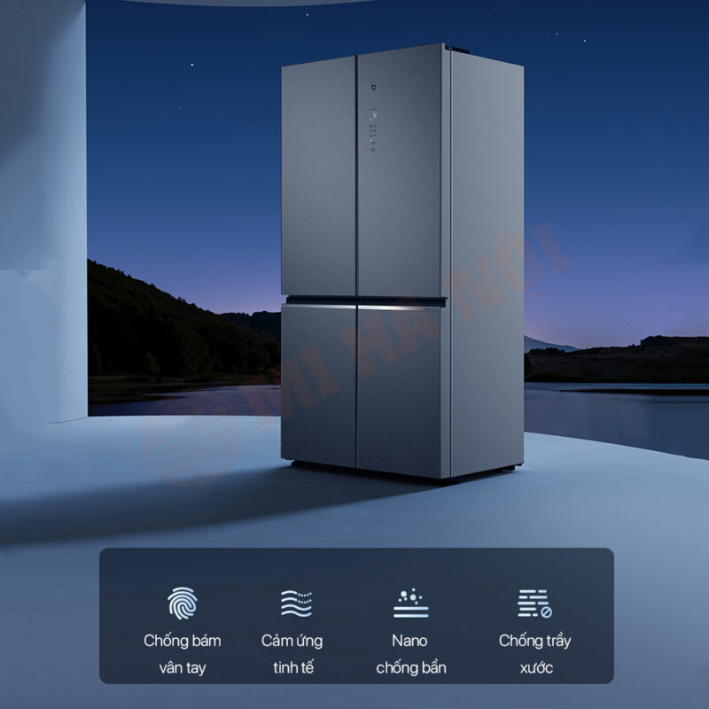 Vật liệu đặc biệt của tủ lạnh Xiaomi 550L này cho một bề mặt đặt 4 tiêu chuẩn