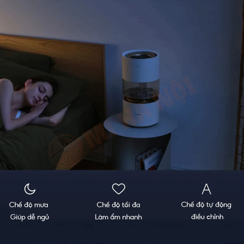Máy tạo độ ẩm Smartmi Rainforest hoạt động cực kỳ yên tĩnh với độ ồn tối đa chỉ 50 dB