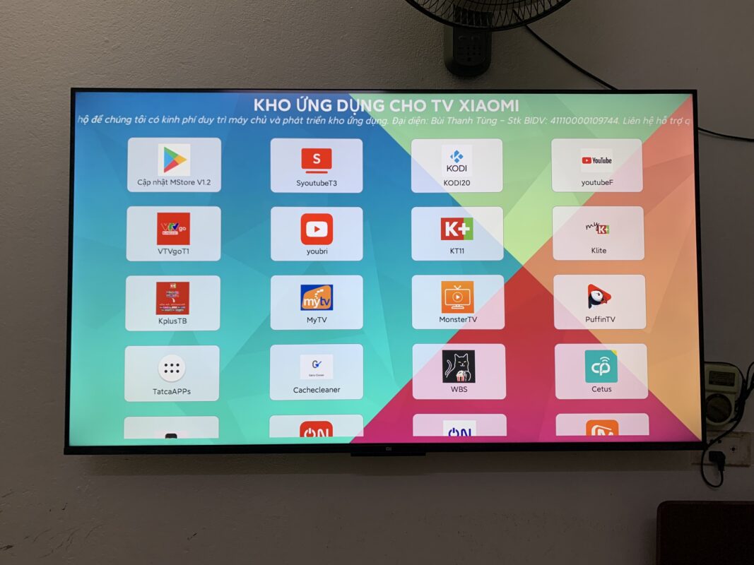 Kho ứng dụng phong phú cho tivi Xiaomi 55 inch