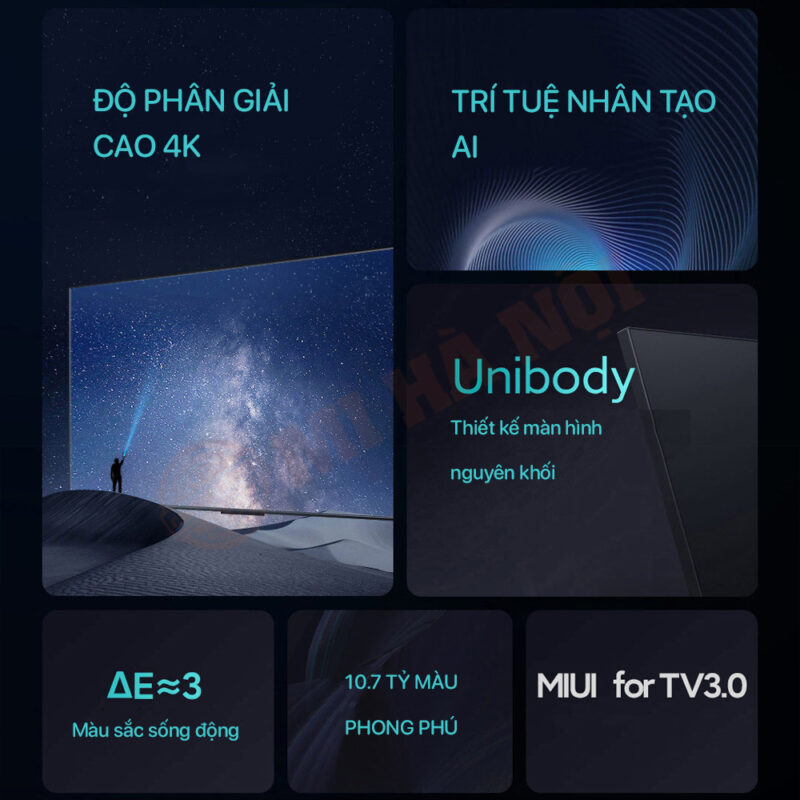 Màn hình của Tivi Xiaomi EA70 Inch tốt ngang với những chiếc TV đặt gấp đôi giá tiền của các hãng khác