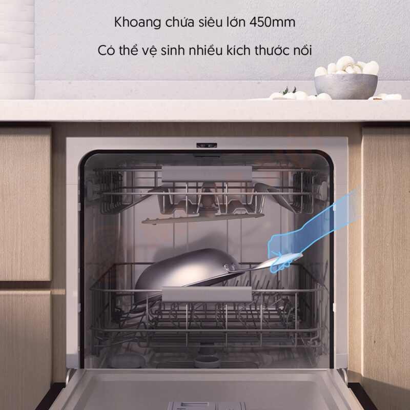 Máy rửa bát thông minh Mijia 8 bộ có thể phù hợp với lên đến 64 vật dụng