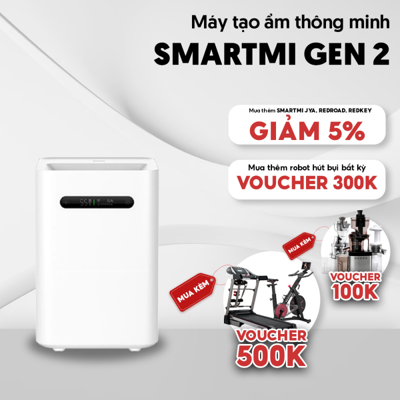 Máy tạo ẩm không sương Smartmi Gen 2 có dung tích lớn lên đến 4 lít