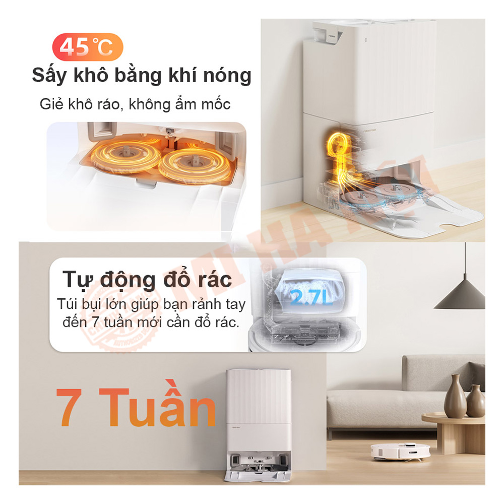 Q Revo lau nhà với cơ chế lau xoay kép với áp lực lớn