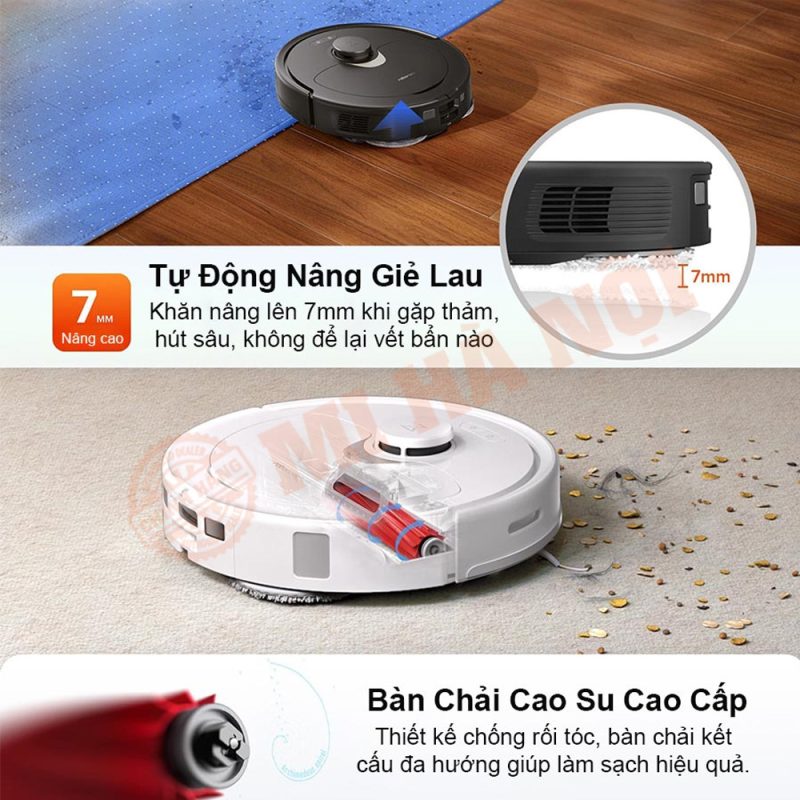 Tự động nâng giẻ khi gặp thảm