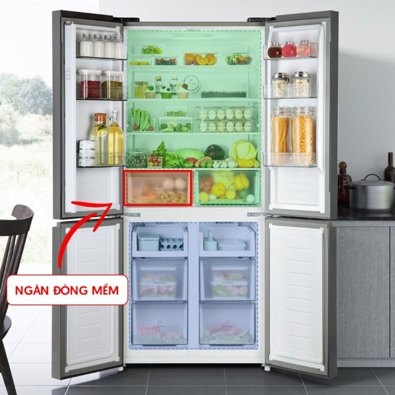 Tủ lạnh Xiaomi 496L Mijia 4 cánh 