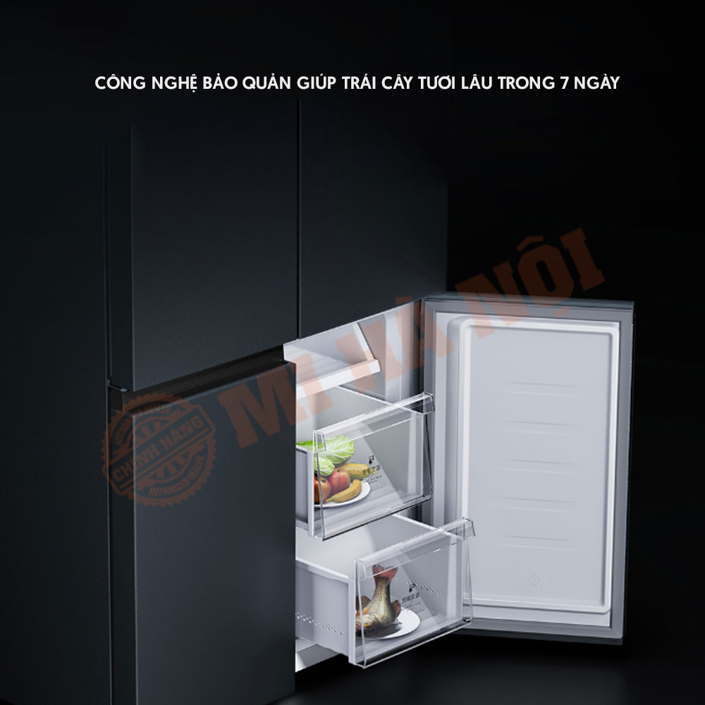 Với tủ lạnh Mijia 606L các loại thực phẩm được bảo quả đa dạng hơn
