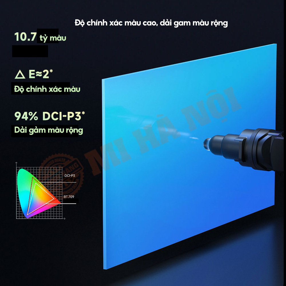 Tivi Xiaomi ES PRO 90 inch trang bị gam màu rộng 94% DCI-P3, hệ thống đèn nền phân vùng 100 cấp