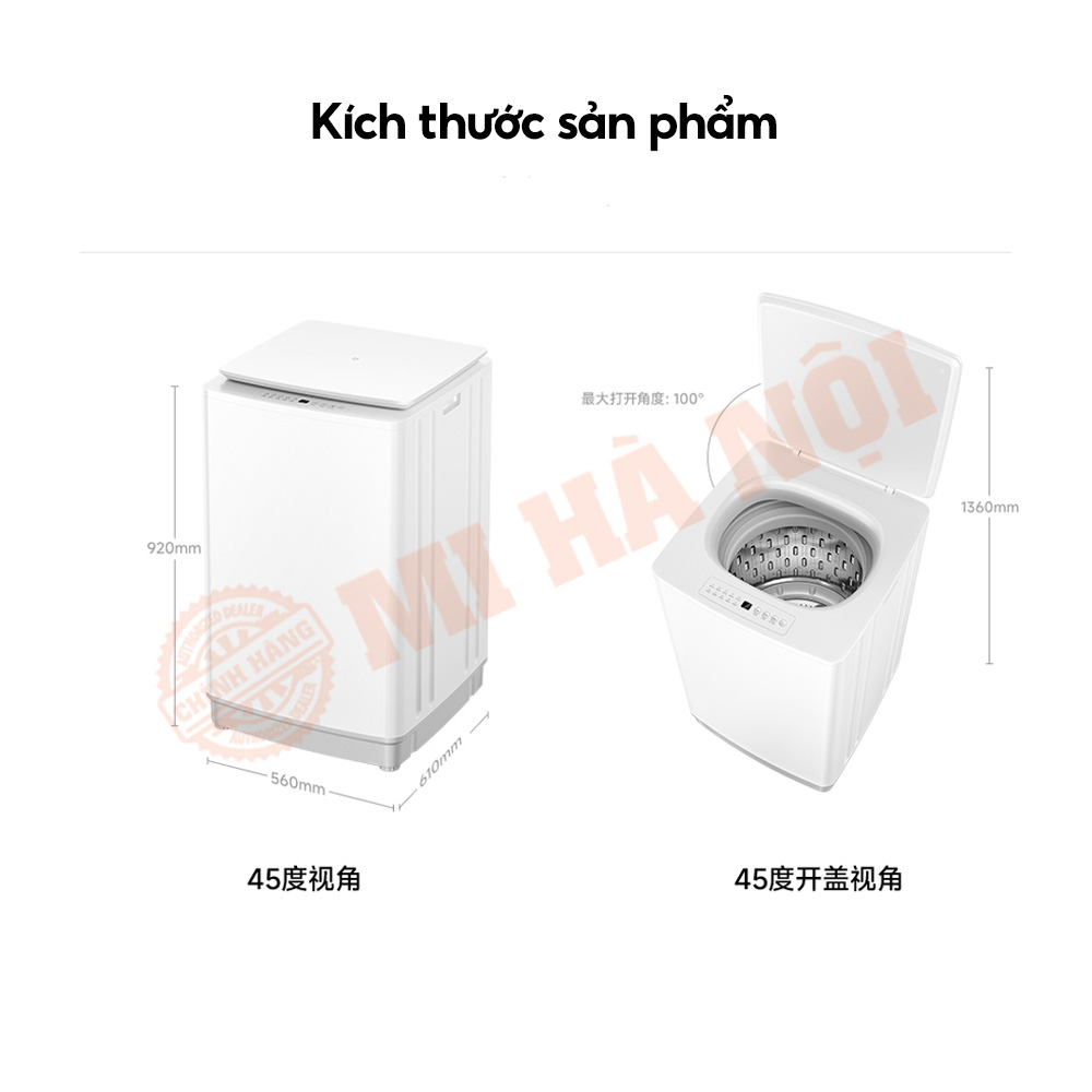 Kích thước máy giặt Xiaomi Mijia 10kg