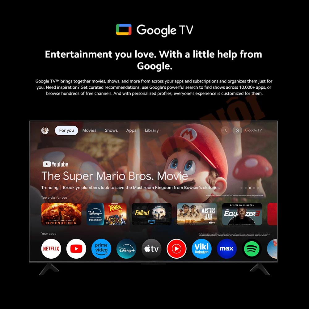 Kho giải trí với Google TV