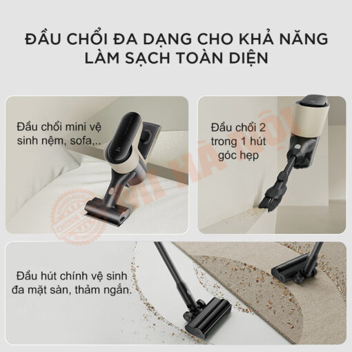 Vệ sinh hiệu quả mọi phòng và bề mặt trong nhà bạn.