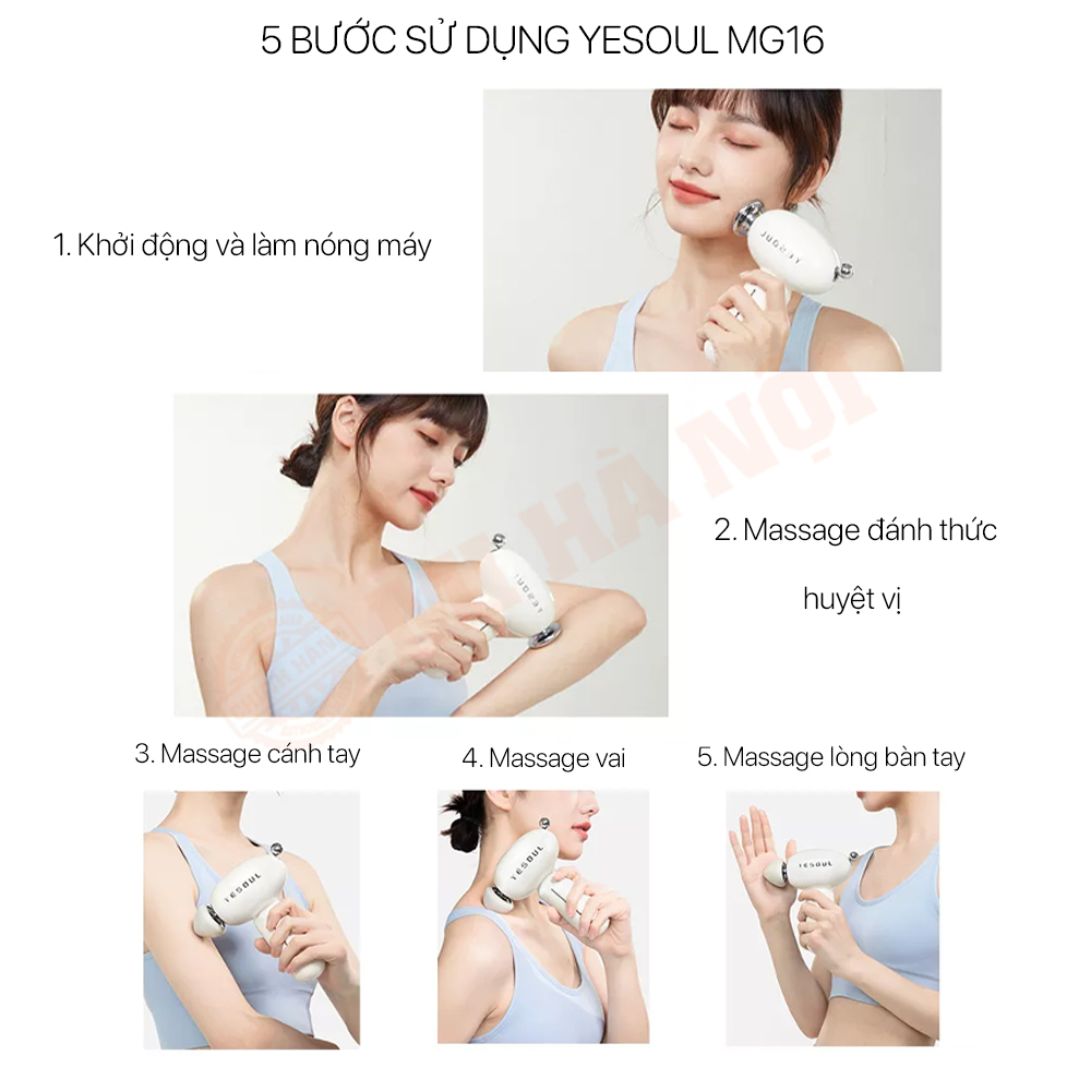 5 bước massage giảm căng thẳng của máy mát xa cổ cầm tay Yesoul MG16