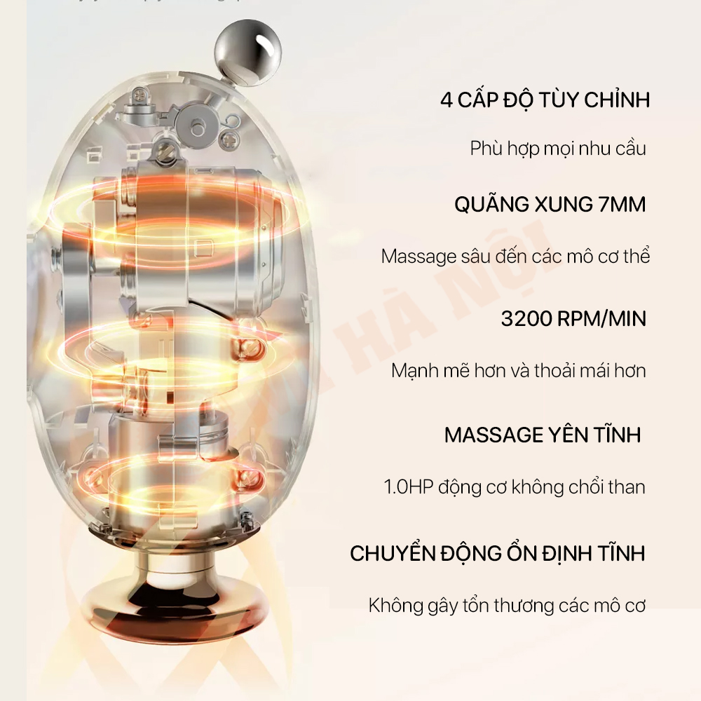 4 cấp độ tuỳ chỉnh của máy massage cổ cầm tay Yesoul MG16