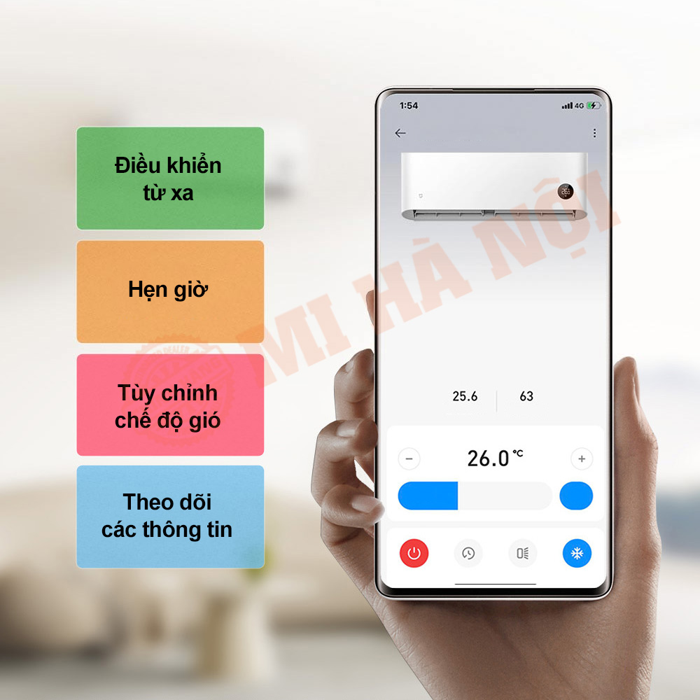 Cách bật điều hòa bằng điện thoại Xiaomi