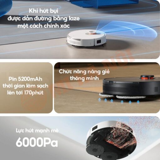 Robot hút bụi, lau sàn Xiaomi Vacuum S20+