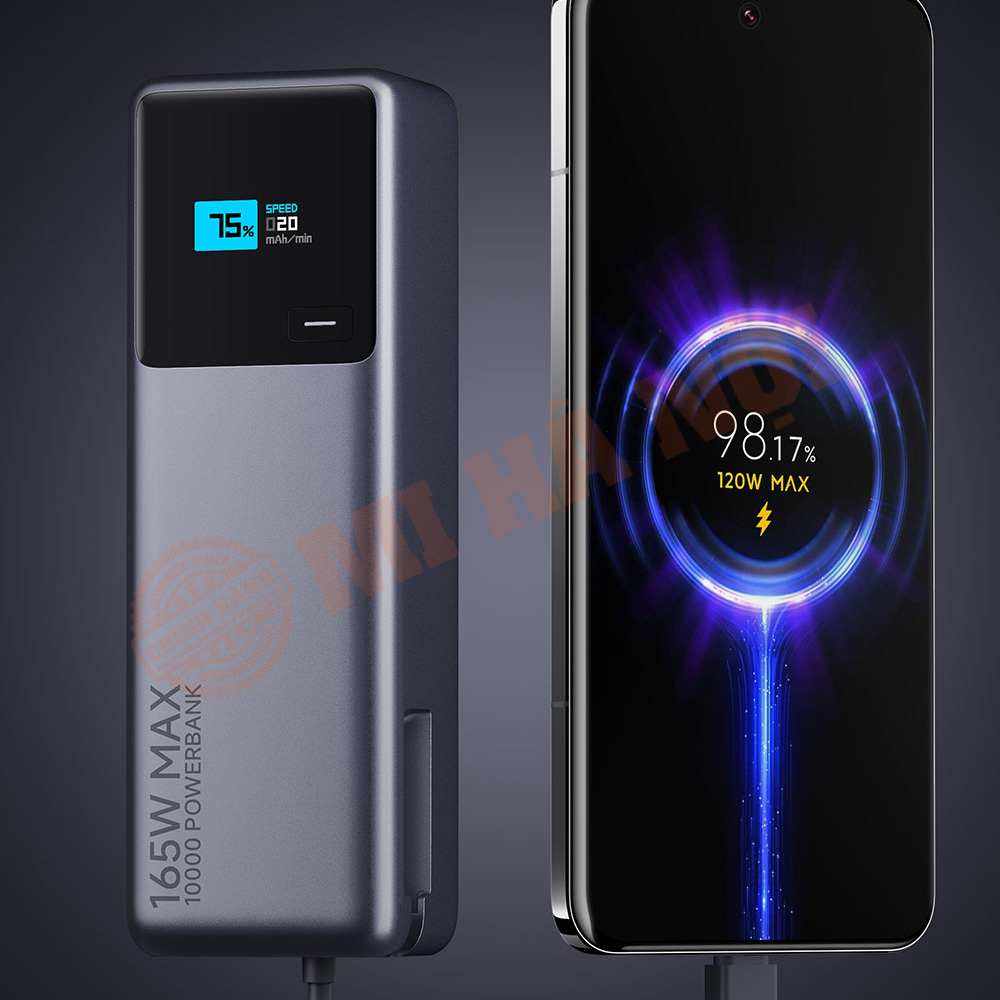 Sạc dự phòng Xiaomi 10.000mAh 165W