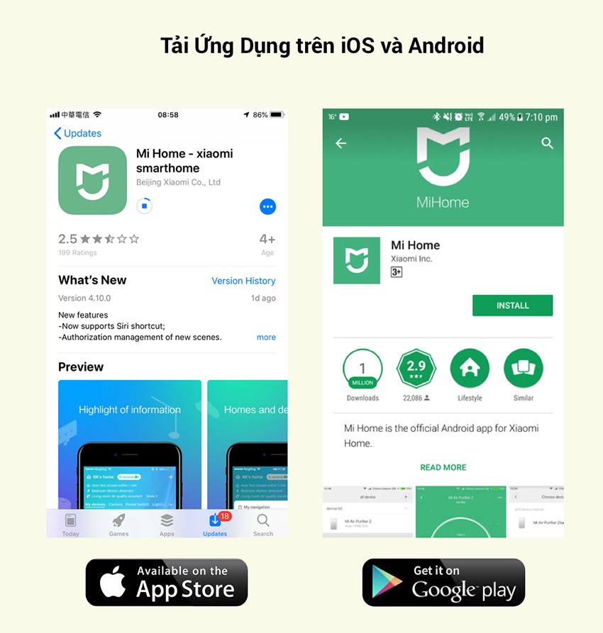 Kết nối App thông minh