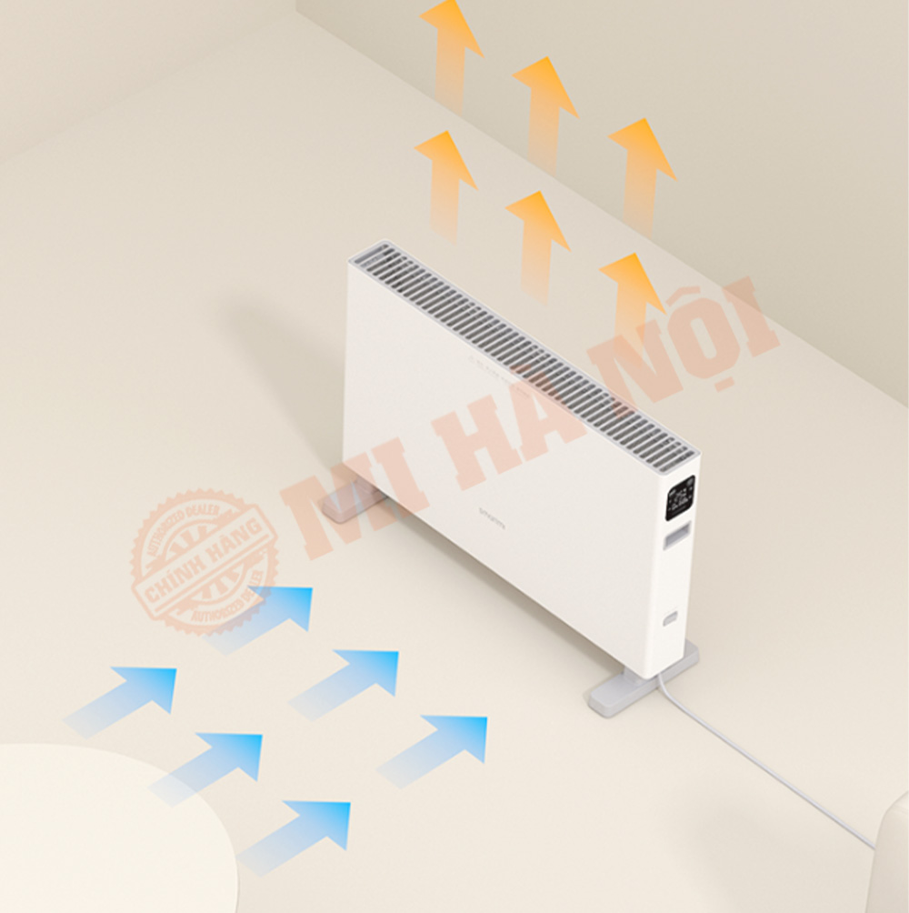 Máy sưởi Xiaomi SmartMi Heater 1S làm nóng đối lưu tự nhiên, không sử dụng quạt