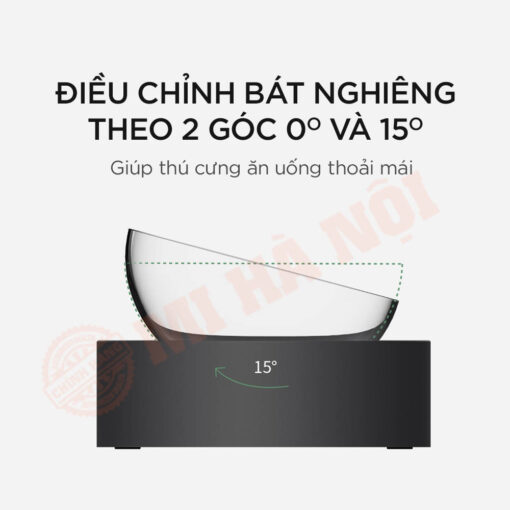 Điều chỉnh giữa hai góc 0° và 15° chỉ với một thao tác đơn giản