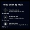 3 mức độ nhạy tùy chỉnh