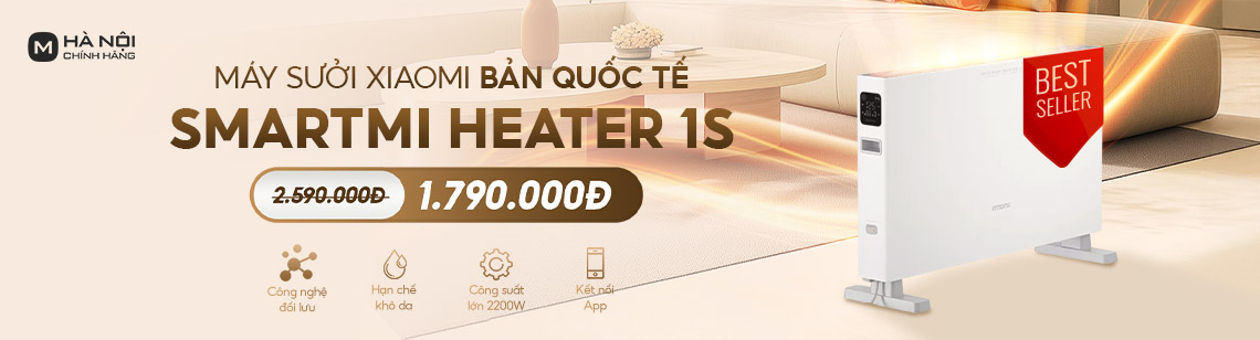 Máy Sưởi Xiaomi SmartMi Heater 1S, model: DNQZNB05ZM - Bản quốc tế