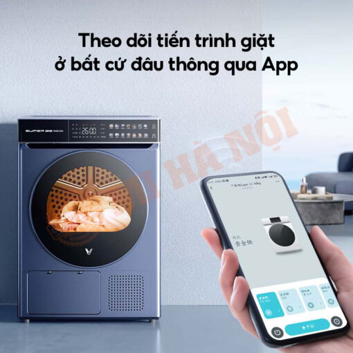 Bạn có thể theo dõi tiến trình sấy bất cứ lúc nào thông qua ứng dụng trên điện thoại