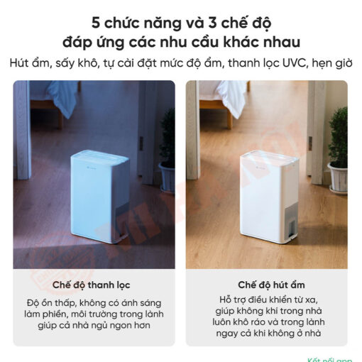 5 chức năng và 3 chế độ khác nhau