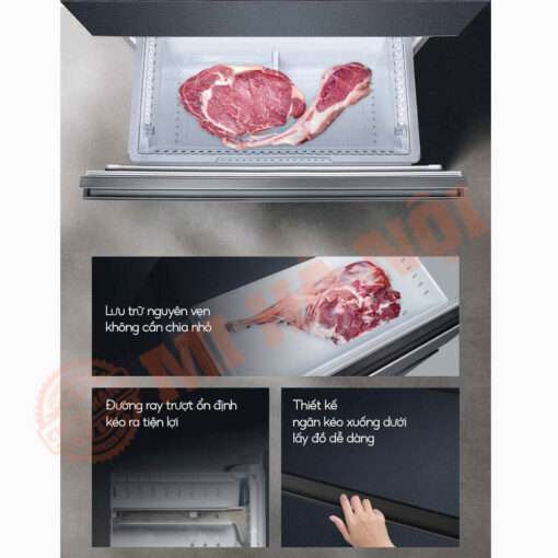 Ngăn đông lạnh 2 lớp kiểu Pháp 