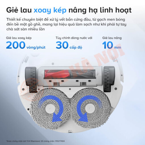 Giẻ lau xoay kép nâng hạ linh hoạt