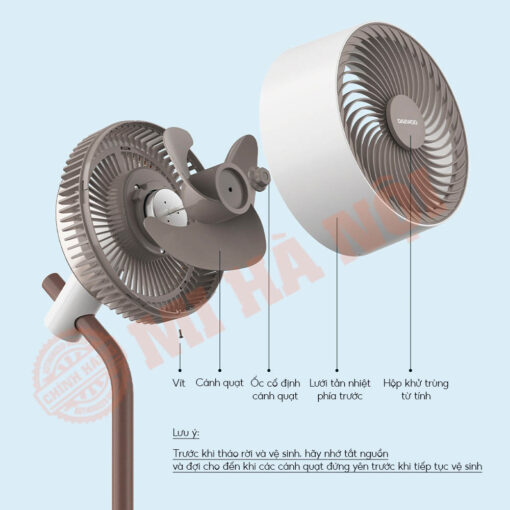 Tháo, lắp vệ sinh dễ dàng