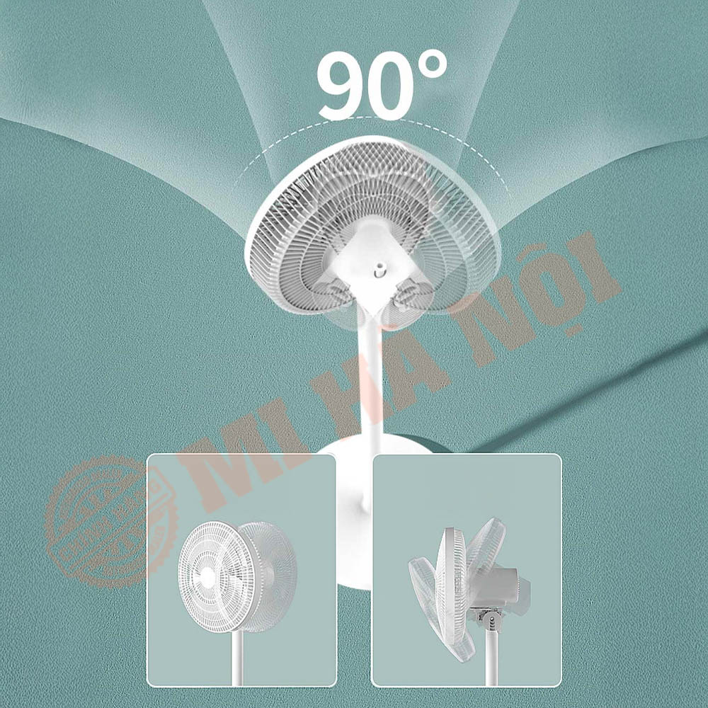Đầu quạt đứng Jipin JP-F08-BS có thể lắc tự động 90 độ