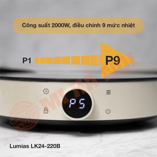 Điều chỉnh linh hoạt với 9 mức nhiệt độ