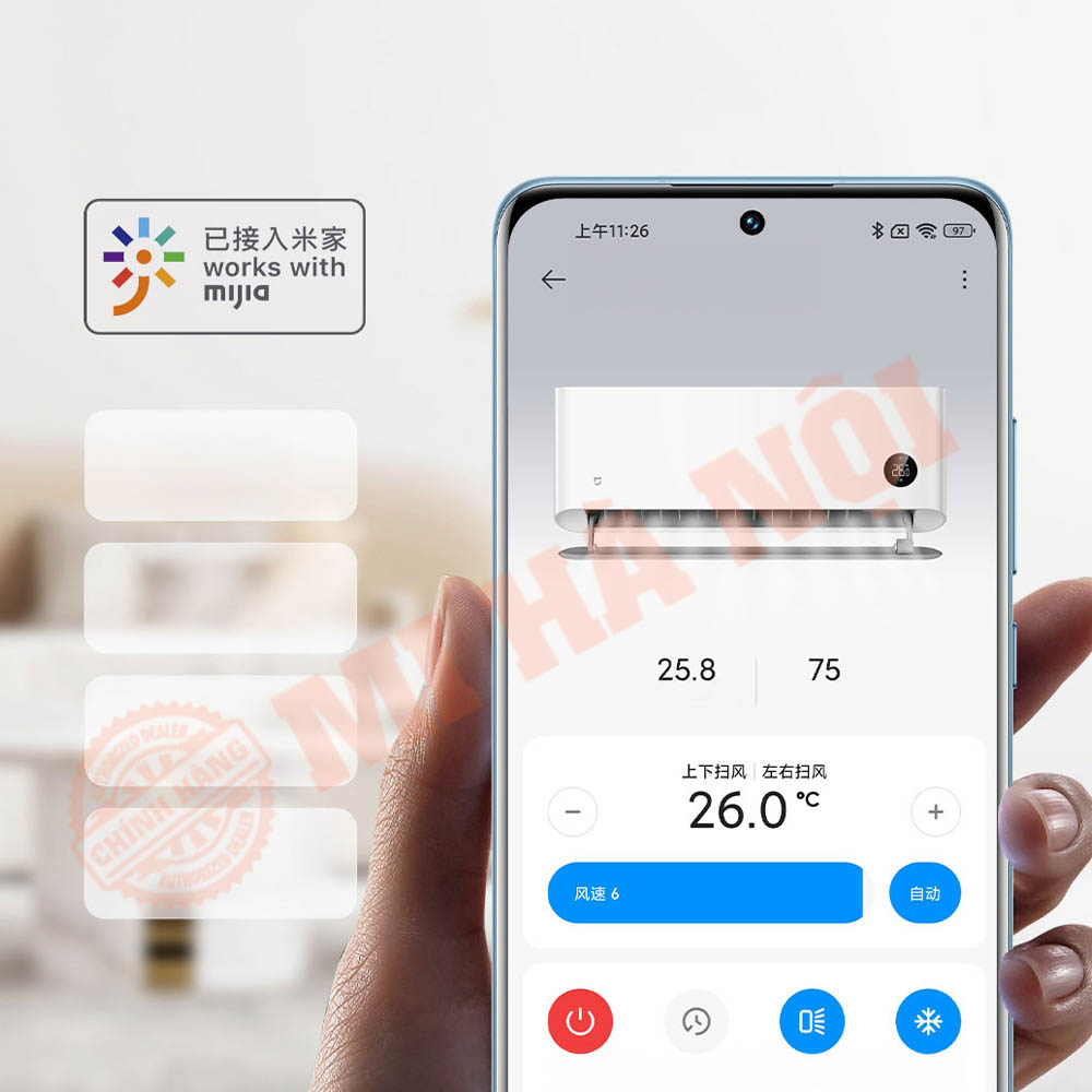 Điều khiển thông minh qua ứng dụng Mijia