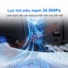 Lực hút mạnh mẽ giúp làm sạch sâu mọi bề mặt
