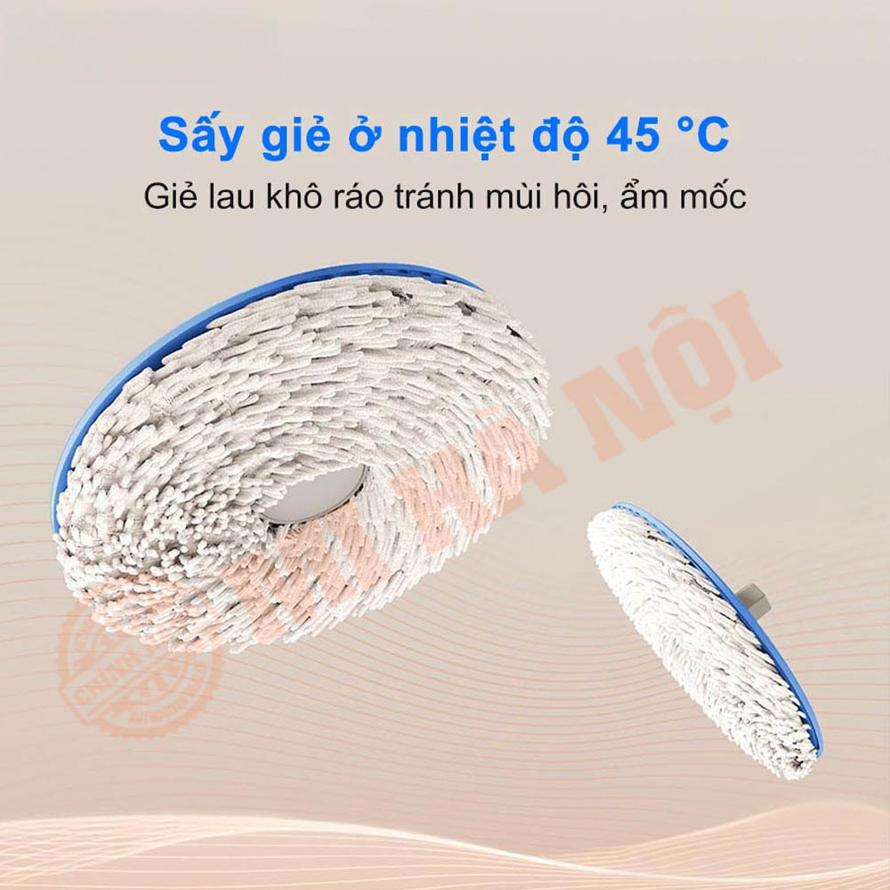 Sấy giẻ ở nhiệt độ 45°C