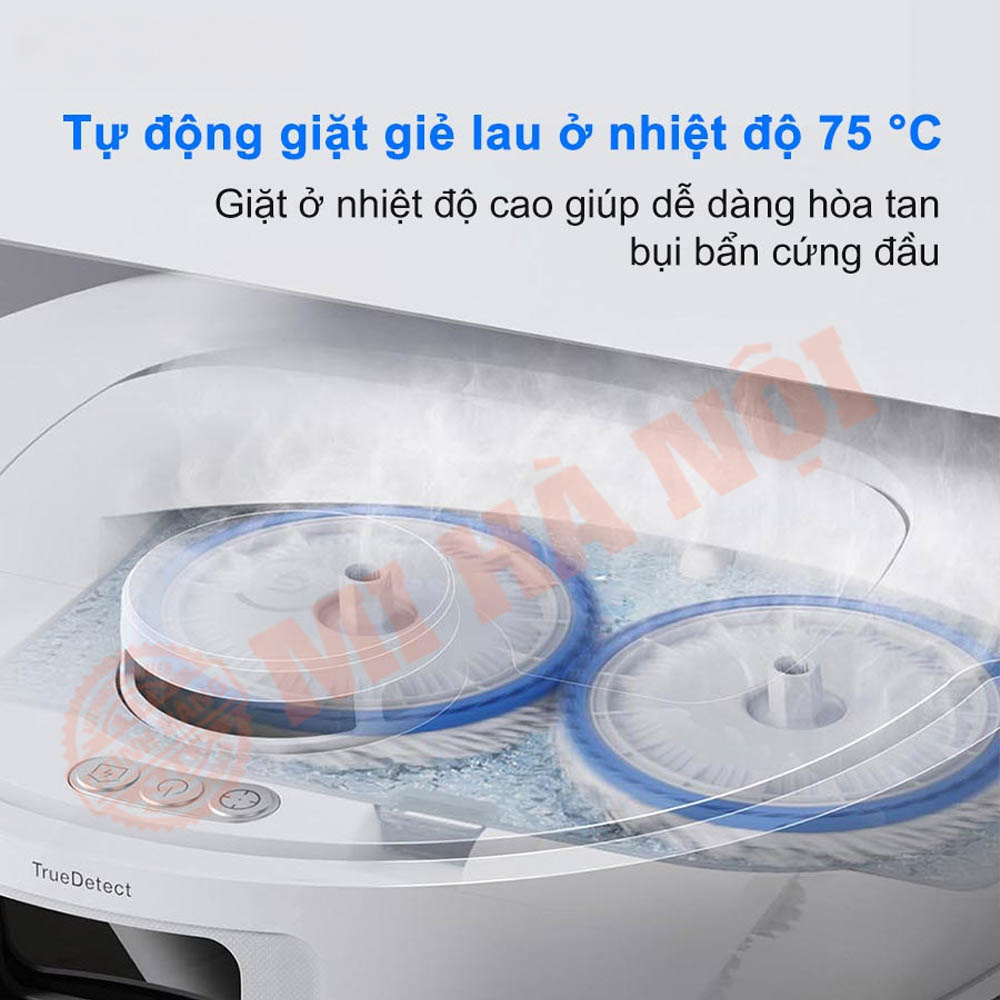 Tự động giặt giẻ ở nhiệt độ 75 độ C