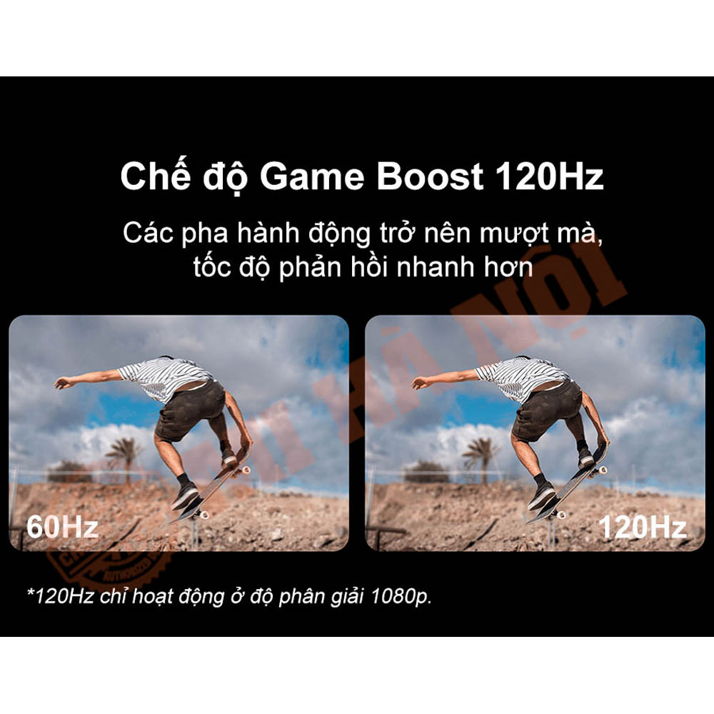 Trải nghiệm chơi game mượt mà với chế độ Game Boost 120Hz