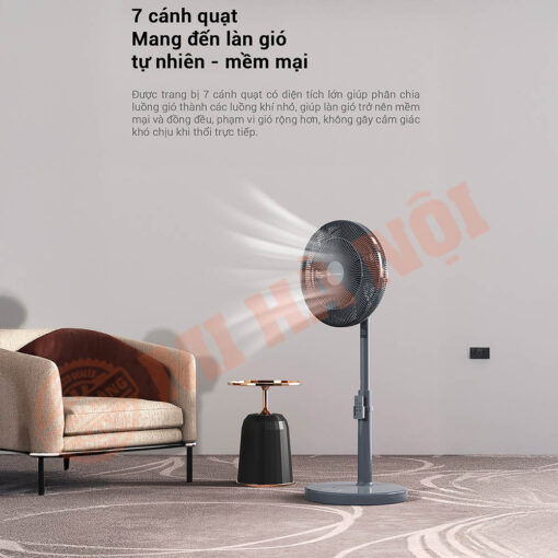 Thiết kế 7 cánh quạt đường kính lớn thông minh tạo ra làn gió hoàn toàn khác biệt