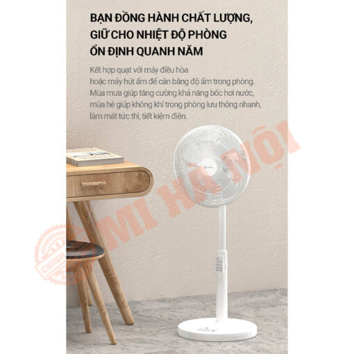 Kết hợp điều hòa và quạt Lumias F08 Pro để làm mát nhanh, tiết kiệm điện và giữ không gian luôn khô thoáng.