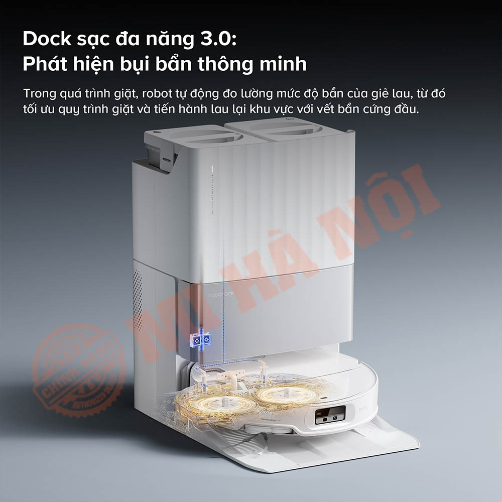 Tự động phát hiện bụi bẩn – Làm sạch chính xác, hiệu quả cao